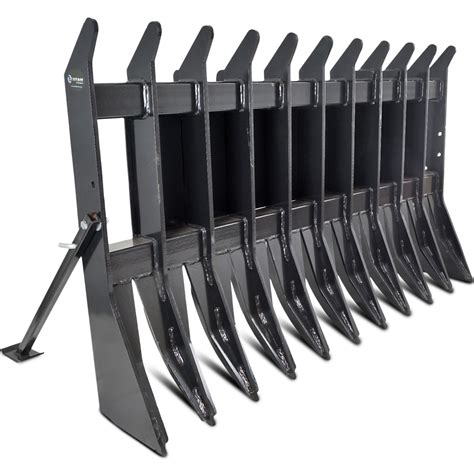 titan skid steer root rake